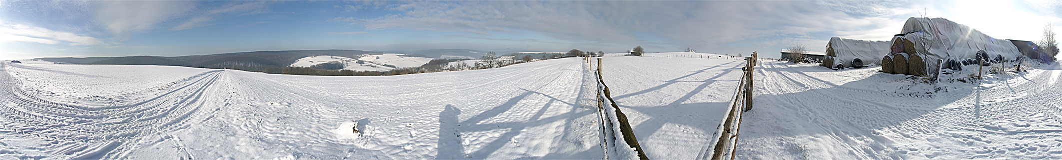 Unter der Acker - Richtung Peckelsberg - Winter Januar 2005